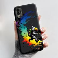 For Nokia C32 C22 4G 2023 Case Black Soft Silicone TPU Luxury Fashion Flower Butterfly Phone Casing For Nokia C32 C22 Back Cover Nokia C32 black