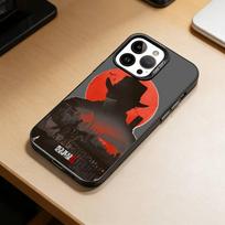 žaidimo-Red Dead Redemption 2 dėklas telefonui iPhone 17,16,15,14,13,12,11 Plus,Pro Max,XS,Spalvotas sidabruotas vidinis dangtelis iPhone12PROMAX brown