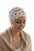 Marszczona Czapka Sara Biedronka Turban Bawełna Organiczna Po Chemioterapii gray