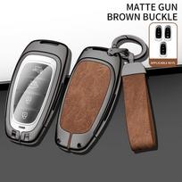 3/4 Button Car Key Holder For Hyundai Santa Fe Tucson Tucson Solaris Sonata Hybrid Nexo Nx4 Santafe Dn8    Key Fob gray