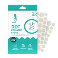 Bake 2% Salicylic Acid Hydrocolloid Pimple Patches (36 Dots) | Absorbs Oil, Acne | Waterproof Patches | For Acne, Acne Marks, Acne Prone S white