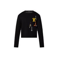 LOUIS VUITTON Sweater Men's Black 1AB91N L0 juoda