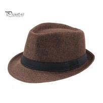Vyriška skrybėlė Fedora Platus kraštas Apsauga nuo saulės Vienspalvė Dėvėjimui atspari Panama Kepurė Boater Vasarinė Paplūdimio skrybėlė Atostogoms Streetwear kava