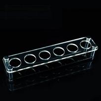 Transparent Wine Cup Holder Multi-slots Shot Glasses Holder Server Holder Acrylic Cup Holder  Ktv 32mm-6 Holes-2 black