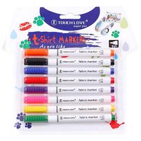 8-Piece Vibrant Waterproof Fabric & Textile Marker Set – Perfect for Customizing T-Shirts, Shoes, Clothes, Wood, Stone | DIY Art 8 pcs white
