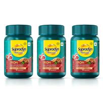 Supradyn Naturals Iron (90 tablets) For Women, Multivitamin with 3X Iron, Ashoka, Shatavari, Zinc, Vitamin C, Folic Acid, 30 vital nutrients, Sup