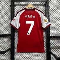 2026/27 Arsenal Premier League marškinėliai - Saka, Ødegaard, Rice žaidėjo versijos komplektas M red
