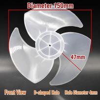 Blade Design Fan Blade Assembly Strong Air Circulator Blade New Replacement Fan Blade White-15cm