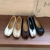 Women Split Toe Low Heel Loafers Soft Microfiber Flats Comfortable Moccasins Casual Ninja Shoes 38 gray