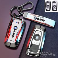 Lydinio automobilio nuotolinio rakto dėklas Dangtelis Korpuso apsauga BMW M Performance F30 F20 F10 F18 F22 F01 X3 X4 F06 F02 M3 M5 Automobilio lipdukai w14 black