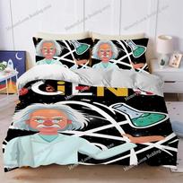 Art Albert E-Einstein-Math Duvet Cover Set Home Style Bedding Soft Laundry Cotton Bed Four Seasons Student Dormitory741 150*200cm/59x79in Single/Twin 3pcs