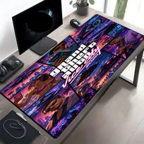 Grand Theft Auto VI spausdintas pelės kilimėlis, neslystantis stalviršio klaviatūros kilimėlis, skirta PC nešiojamam kompiuteriui, žaidimams, darbui, kasdieniam naudojimui, šauni festivalio staigmena dovana 30cmx80cm