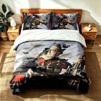 Delta Force (1) 3pc set suitable for master bedrooms soft and comfortable an ideal gift for family and friends Includes one duvet cover and two pillow 180cmx210cm