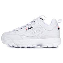 FILA Disruptor 2 Comfortable Cushioning Abrasion Resistant Breathable Low top Chunky Sneakers Unisex White Korean Style (Unisex) 24.0 white