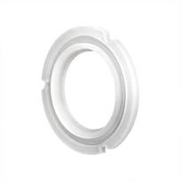 Silikoninė kavos aparato tarpinė, balta atsarginė sandarinimo tarpinė su 67 mm išoriniu skersmeniu, 42 mm vidiniu skersmeniu ir profiliuotu kanalo pritaikymo profiliu 1 white