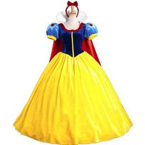Žavingas Snieguolės princesės Cosplay kostiumas su elegantišku apsiaustu ir pasijoniu S yellow