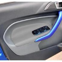 Ford Fiesta 2009 2010 2011 2012 2013 2014 mikropluošto priekinių durų skydo odos užvalkalas automobilio interjeras 2 vnt. 2 front door 2pcs pilka spalva