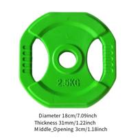 Barbell Fractional Weight Plate Add-on Change for Micro Loading Fitness 2.5KG žalia