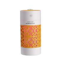 3 viename mini Lucky Cup drėkintuvas USB ultragarsinis aromatinis difuzorius eterinių aliejų difuzorius su LED šviesos USB ventiliatoriumi automobilių drėkintuvams Orange white