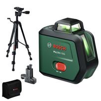 Bosch kryžminių linijų lazeris PLL360-15G + TT 120 trikojis stovas + MM 3 spaustukas