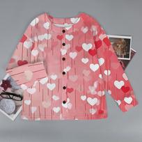 Women's Fashion  Long Sleeve Warm Knit Print Coat Top S cinoberis