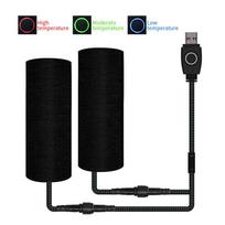 Motorcycle Handle Electric USB Heating Pads Intelligent Temp Control Three-speed black