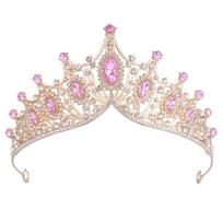 Vaikiška kalnų krištolo princesės karūna-lankelis gimtadienio vakarėliams ir pasirodymams white