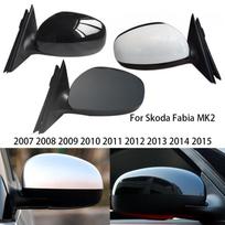 Automobilio stiliaus šildomas elektrinis sparno šoninis galinio vaizdo veidrodėlio surinkimas Skoda Fabia MK2 2007 2008 2009 2010 2011 2012 2013 2014 1pc Right SideIC7 gray