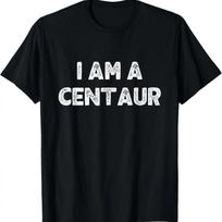 I Am A Centaur Halloween I'm Simple Costume Lazy T-Shirt XXXXXL juoda
