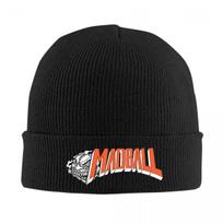 Madball Sticker Warm Knitted Cap Winter Knit Bonnet Hat Skullies Beanies Hip Hop Caps for Unisex One Size black
