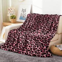 1 vnt. Mėtomas pledas su leopardo raštu Gyvūnų odos raštu Flanelinis pledas Plonas minkštas šiltas pledas Festivalio tobulas dovanų visų sezonų naudojimui 75cmx90cm gray