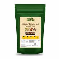 Golden Tips Elaichi Chai, Loose Leaf Masala Chai with Cardamom, Cinnamon, Cloves & Ginger, Exotic Spiced Indian Tea, Bold & Aromatic (250 Gram, 1 beige