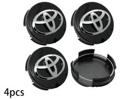 4 vnt. 62 mm automobilio padangos rato centrinio dangtelio emblema Toyota C-hr Prado Rav4 Yaris Hrv Hilux Prius Avensis Corolla Camry priedui gray