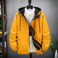 Hooded Windbreaker Man 8XL 7XL Casual Blouson Jaket Hoodies Black Male Plus Size 6XL Bomber Spring Autumn Clothes Coats 3XL orange