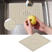Kitchen Sink Mat 2PCS Food Grade Rubber Material NonSlip Easy to Clean Sink Protector Mat for Kitchen gray
