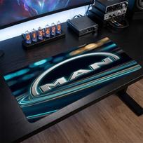 man truck Print Large Mouse Pad Smooth Surface Anti?Slip Desk Mat For Gaming Office Laptop Decoration 30cmx60cm（11.8x23.6inch）