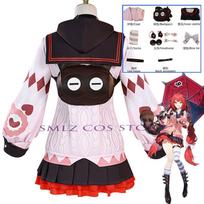 Smlz Ukinami Yuzuha Cosplay Game Zenless Zone Zero Costume Wig Coat Bag Suit Spook Shack For Women Halloween Party Props XL black