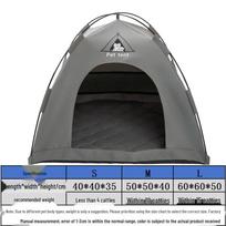 All-Season Breathable Dog & Cat House for Small and Medium Breeds L: 60x60x50 cm black