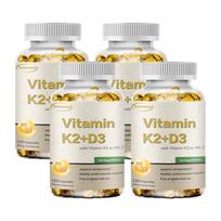 Xemenry Vitamin K2 + D3 Capsules 5000IU with MK-7 Menaquinone 90mcg — Maximum Strength 1-A-Day, Vegetarian & Gluten-Free 120*4