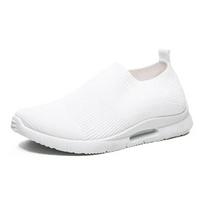 Men's Sneakers Breathable Loafers Outdoor Soft Sole Flats Mesh Men Running Shoes Lightweight Slip on Casual Shoes Tenis Hombres 44