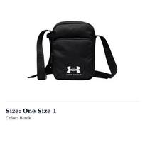 Under Armour Polyester Shoulder Bag, Crossbody Bag Regular Unisex Black 1381912-001 One Size 1 juoda