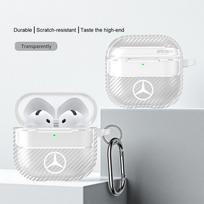 Car Soft Earphone Case For Apple AirPods 4 Airpod Pro 1 2 3 4th With keyring Earphone Protective Case Sticker For Mercedes Benz Airpods pro3