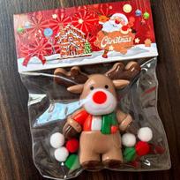 Christmas Squishy Toy Cute Gingerbread Man Elk Squeeze Toy Soft Tpr Stress Relief Fidget Toy Decompression Toy Xmas Party Gift red