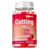 Buporai Cutting Mix Gummies 100 Count - Berberine HCl, Yerba Mate, Chromium & Ginger, Metabolism & Digestive Support 100*1