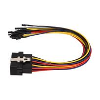 OBD2 Male 16 Pin Connector Cable Welding Free Fault Detection Code Removal Diagnostic Jumper Adapter Cable black