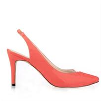 Moteriškos pompos Stiletai Sexy 8 cm aukštakulniai smailia nosimi, permatoma moteriška suknele vakarėliui Vestuviniai batai Elegantiški didelio dydžio 39 oranžinė