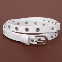 NILLER Ripped O Ring Double Belt White WHITE white