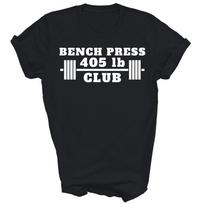 Bench 405 Lb Club I Bench Press 405 Weightlifting Unisex Shirt Gift 3XL gray