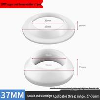 Leak-Proof Rubber & Silicone Washbasin Drain Seal Kit white