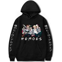 My Hero Academy hooded sweatshirt S gray